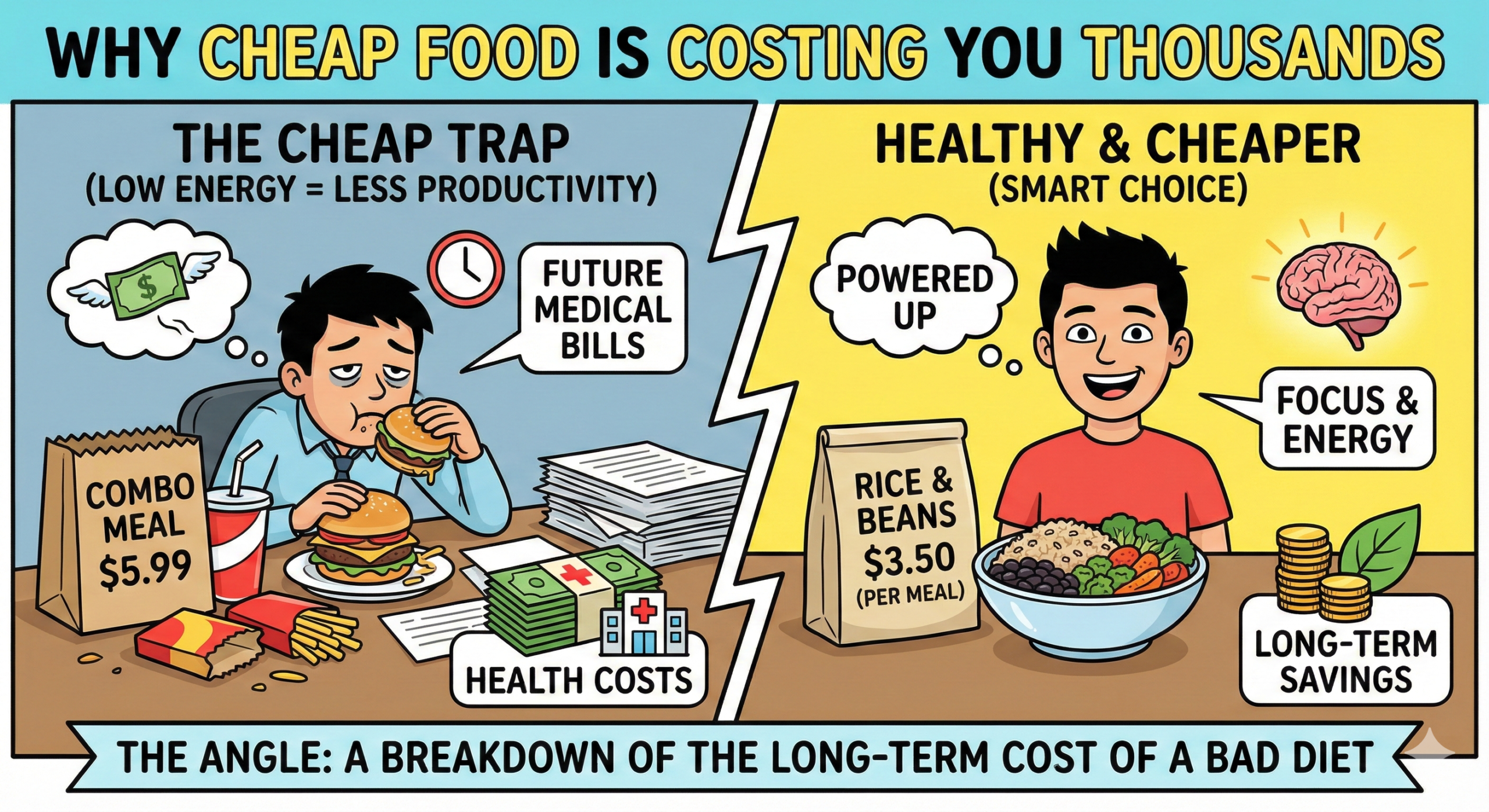 The ‘Fast Food’ Paradox: Why Cheap Food is Costing You Thousands
