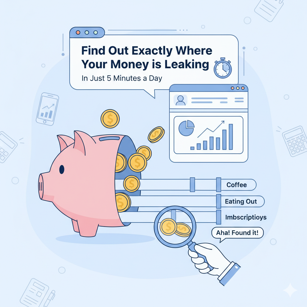 Find Where Your Money is Leaking in Just 5 Minutes a Day